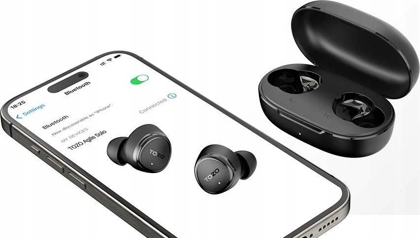 Tozo Agile Solo TWS Bluetooth ausinės juodos