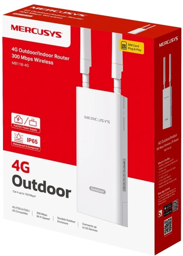 TP-Link Maršrutizatorius Mercusys MB118-4G