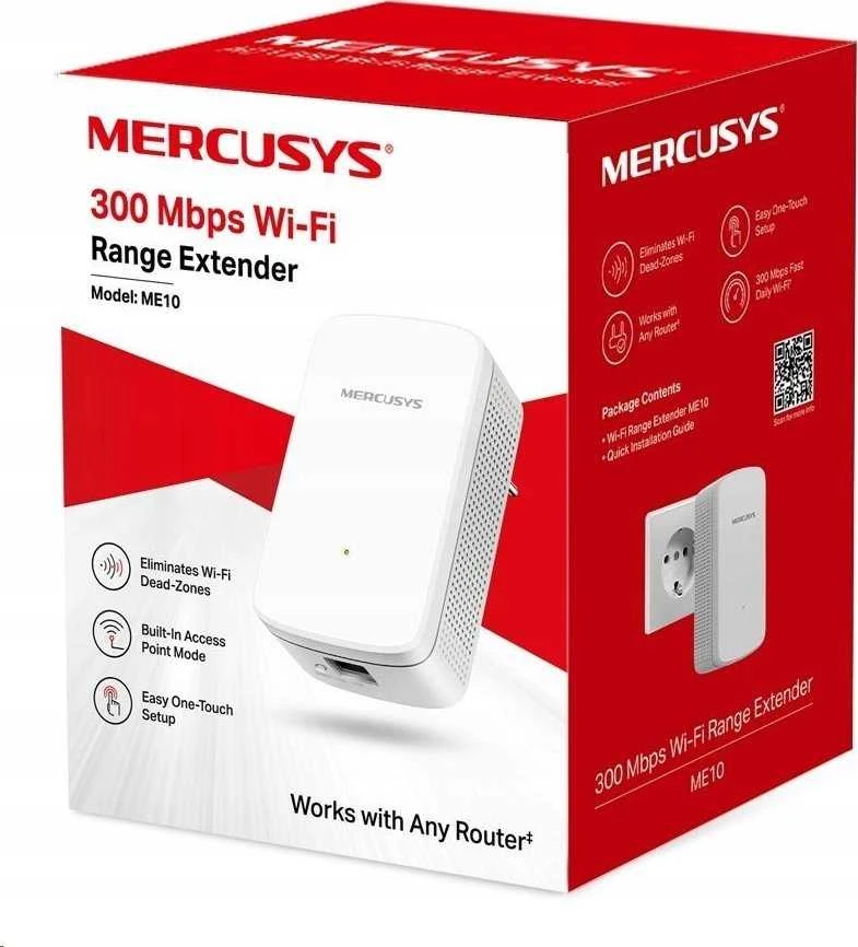Maršrutizatorius MERCUSYS RANGE EXTENDER 300MBPS ME10 (ME10)