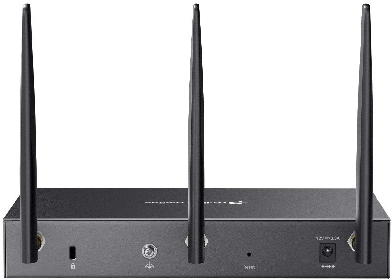 Maršrutizatorius TP-Link „Omada DR3220v-4G4G+ Cat6“ gigabito stovo montuojamas DSL šliuzas