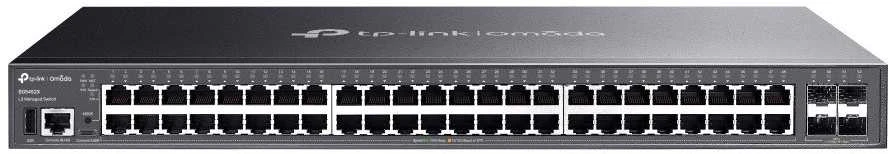Šakotuvas TP-Link 48-PORT 1G MANAGED SWITCH - WITH 4 10G SLOTS STACKABLE LITE
