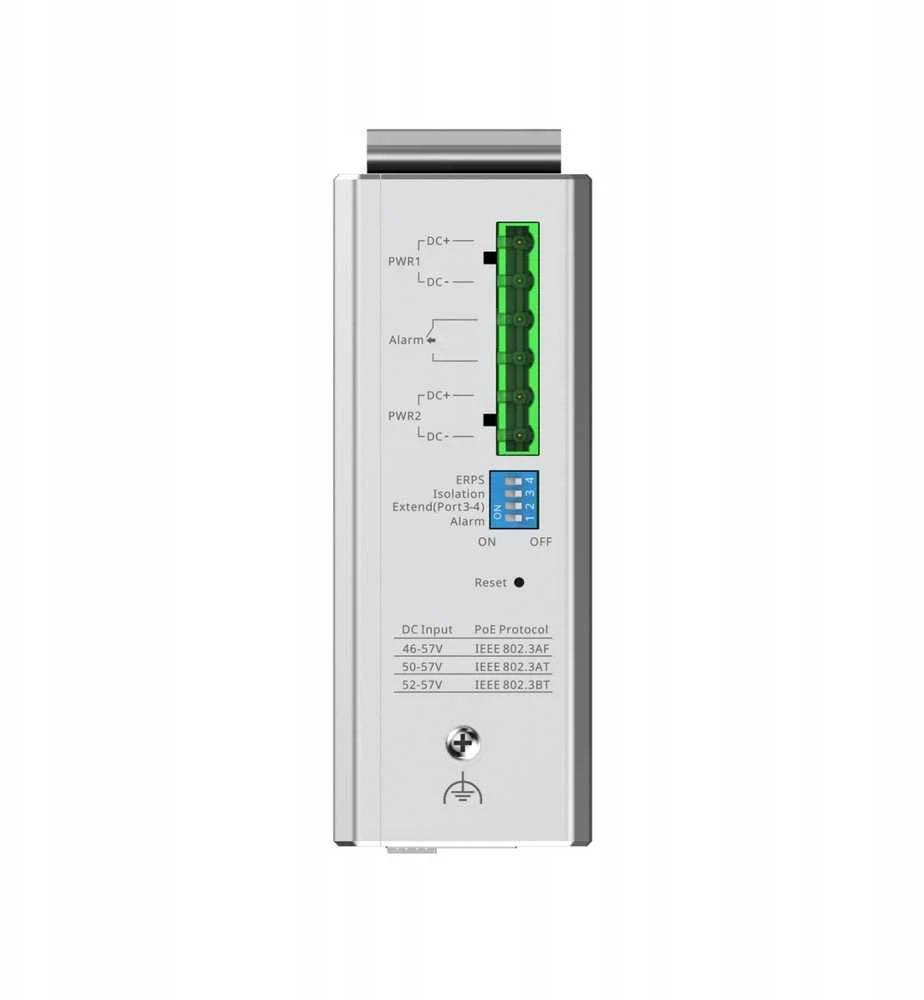 Šakotuvas Ruijie Networks RG-NIS2100 Managed L2 Gigabit Ethernet (10/100/1000) Power over Ethernet (PoE) Juodas, Nerūdijantis plienas
