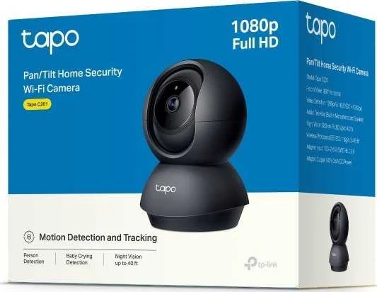 TP-Link Wi-Fi vidaus stebėjimo kamera 1080p su naktiniu matymu Tapo C201