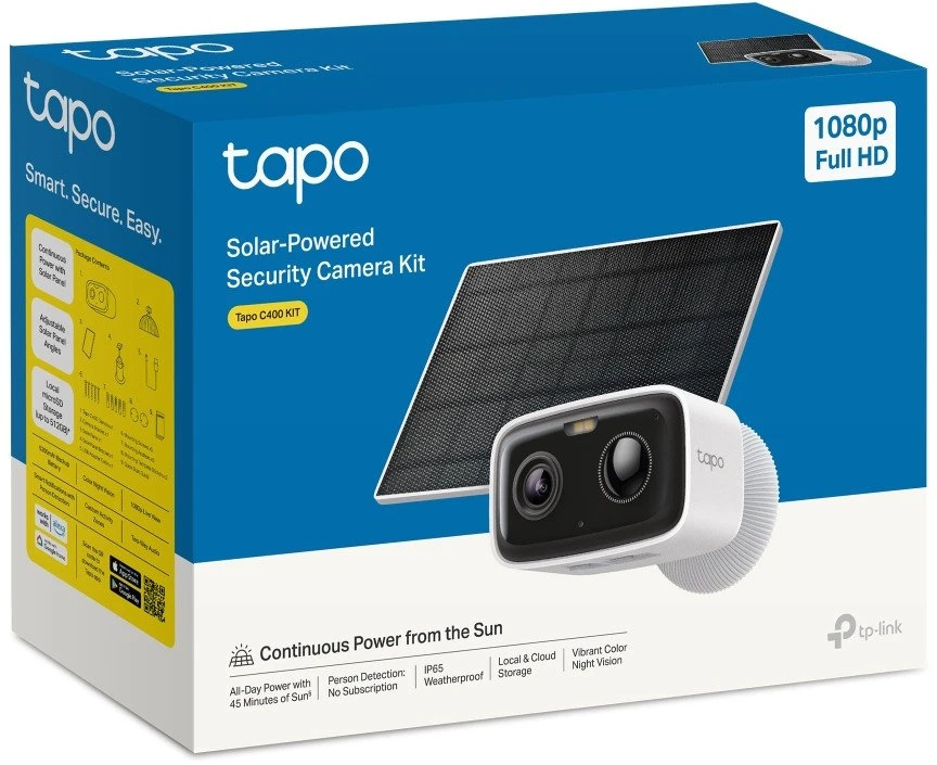 TP-Link Tapo C400 KIT Box IP security camera Outdoor 1920 x 1080 pikselių Wall