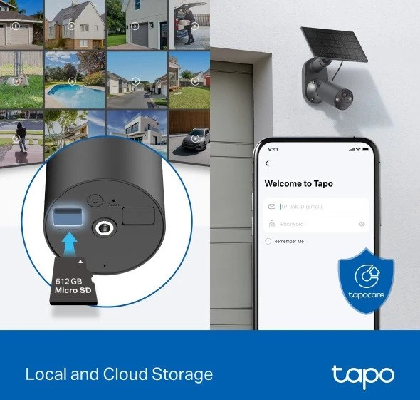 TP-Link Tapo C411 KIT Kulka (forma) IP apsaugos kamera Lauke 2304 x 1296 pikseliai Lubos / siena