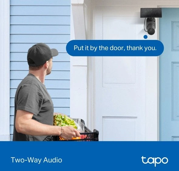 TP-Link Tapo C411 KIT Kulka (forma) IP apsaugos kamera Lauke 2304 x 1296 pikseliai Lubos / siena