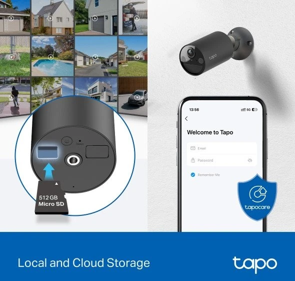 TP-Link IP kamera TP-Link Tapo C411 sferinė (formos) IP apsaugos kamera lauko sąlygoms 2304 x 1296 px lubos / siena