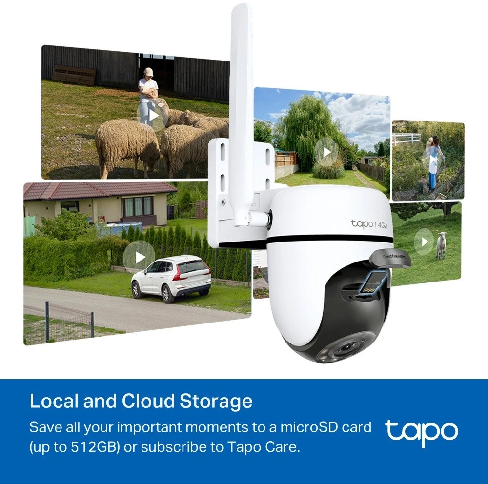 TP-Link lauko panoraminė/pakreipiama 4G LTE kamera