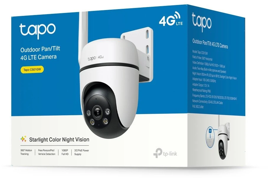 TP-Link lauko panoraminė/pakreipiama 4G LTE kamera
