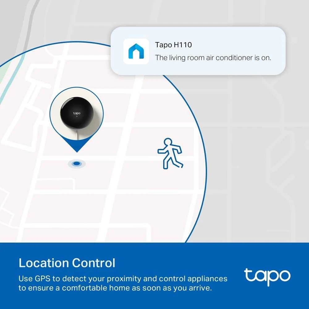 TP-Link Tapo H110 Išmanusis infraraudonųjų spindulių „WiFi“ daiktų interneto šakotuvas „Tapo“ (2,4 GHz, BT, sertifikuotas „Matter“)