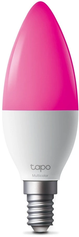 TP-Link Tapo L430C išmanioji WiFi reguliuojamo ryškumo LED lemputė (spalvota, 2500K-6500K, 470lm, 2.4GHz, E14)