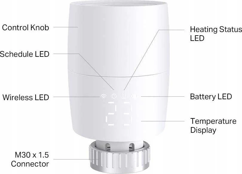 TP-Link Kasa Smart Ke100 radiatoriaus termostatas