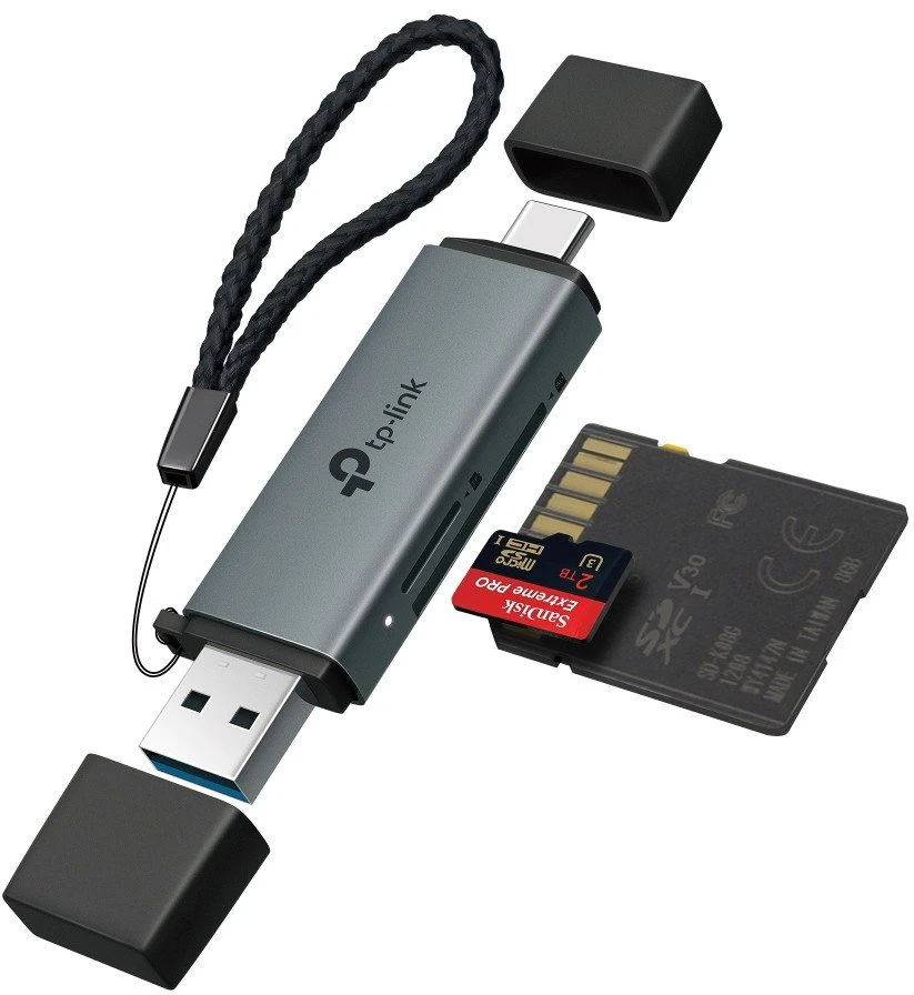 TP-Link UA430D USB 3.0 Typ-C ir Typ-A į SD+Micro SD 3.0 adapteris.