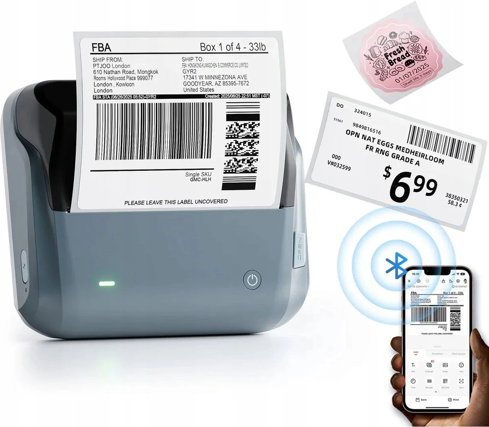 Niimbot B4 Portable Label Spausdintuvas (mėlynas)