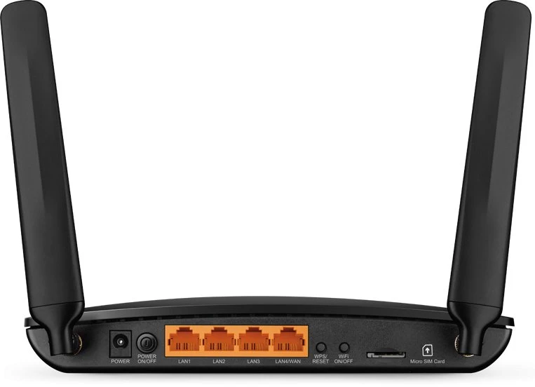 TP-Link TL-MR6400 belaidis maršrutizatorius Greitas eternetas Viena juosta (2,4 GHz) 4G Juoda