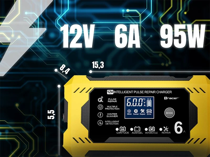 Prostownik, TRACER 12V 6A DT126 lygintuvas
