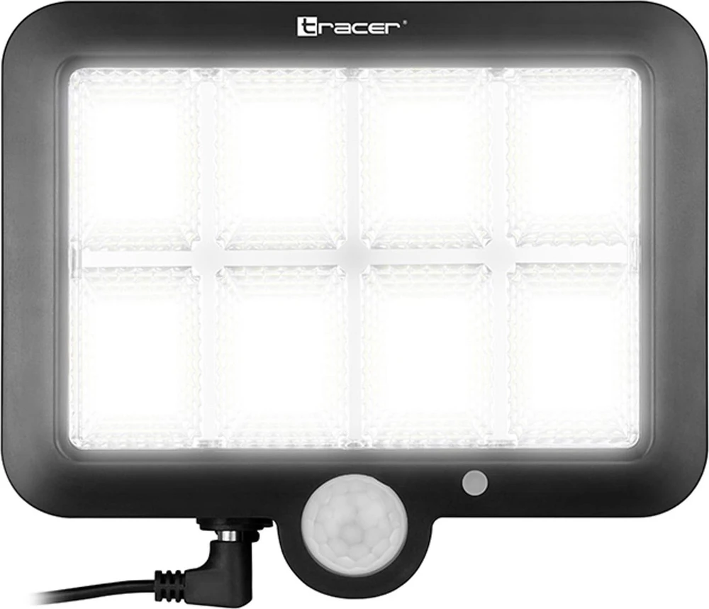 Lampa TRACER JUPITER LED saulės energija varomas šviestuvas su judesio jutikliu