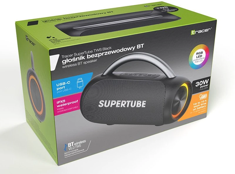 Tracer SuperTube TWS Bluetooth juodas
