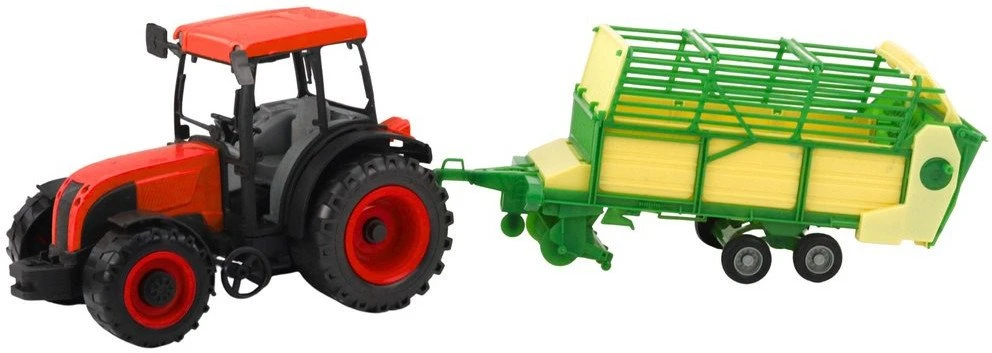 Lean Toys Žaislinis traktorius su priekaba, 49 cm
