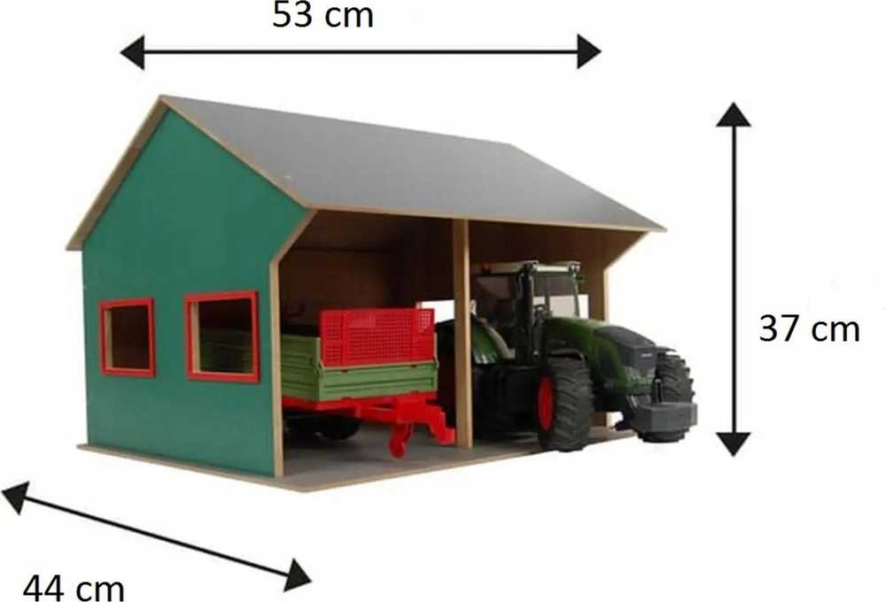 Hipo Farma sandėliukas dviem traktoriams 1:16 610263 46829