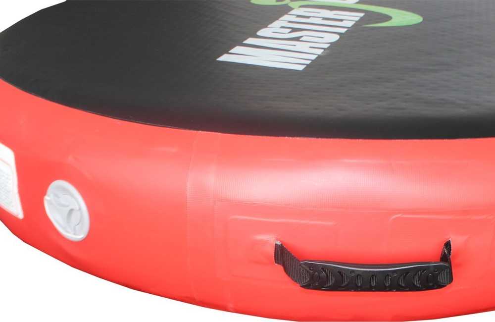 Master Dmuchany materac gimnastyczny Airspot Masterjump 100 cm x 100 cm x 20 cm raudona