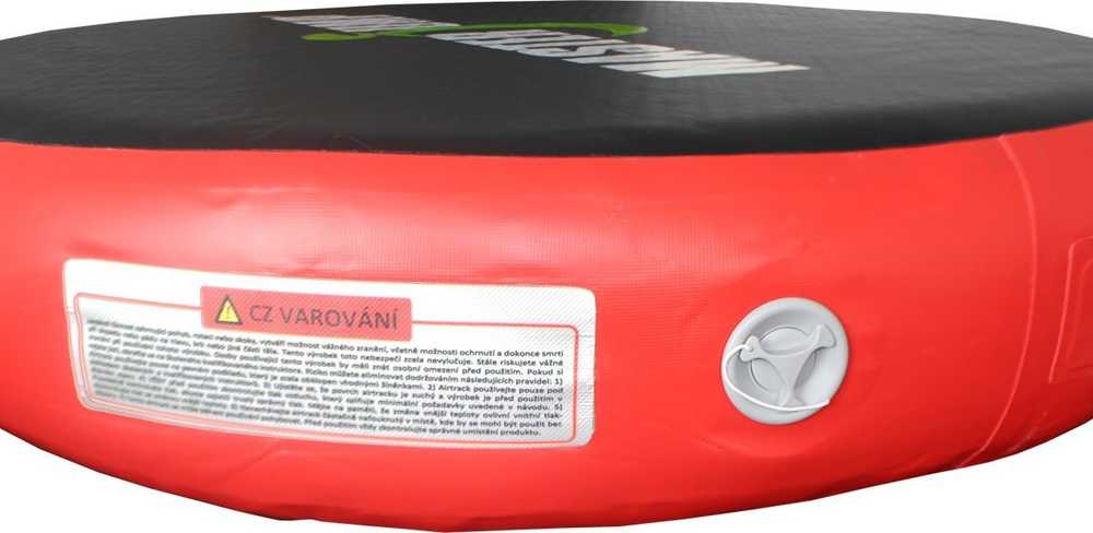 Master Dmuchany materac gimnastyczny Airspot Masterjump 100 cm x 100 cm x 20 cm raudona