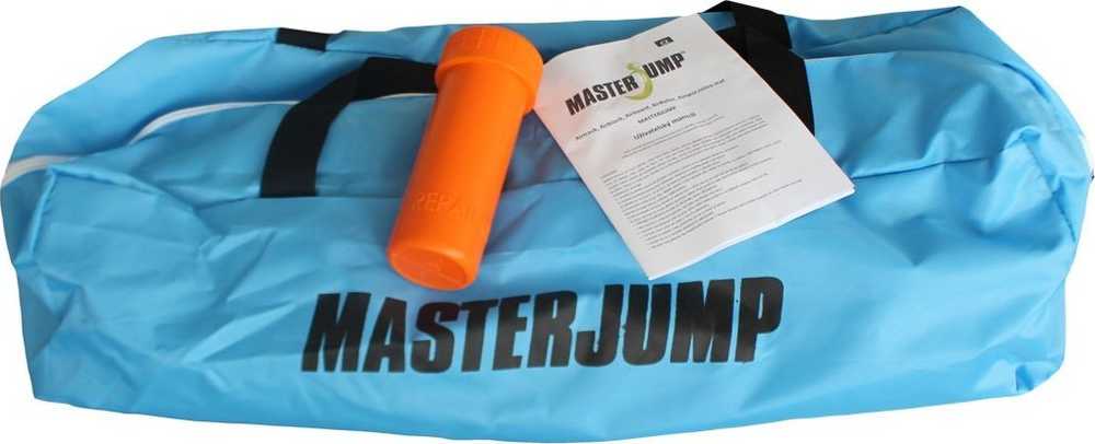 Master Dmuchany materac gimnastyczny Airspot Masterjump 100 cm x 100 cm x 20 cm raudona