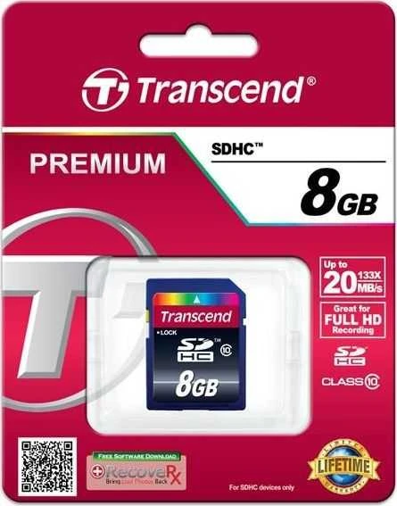 Atminties kortelė TRANSCEND TS8GSDHC10 Transcend karta pam