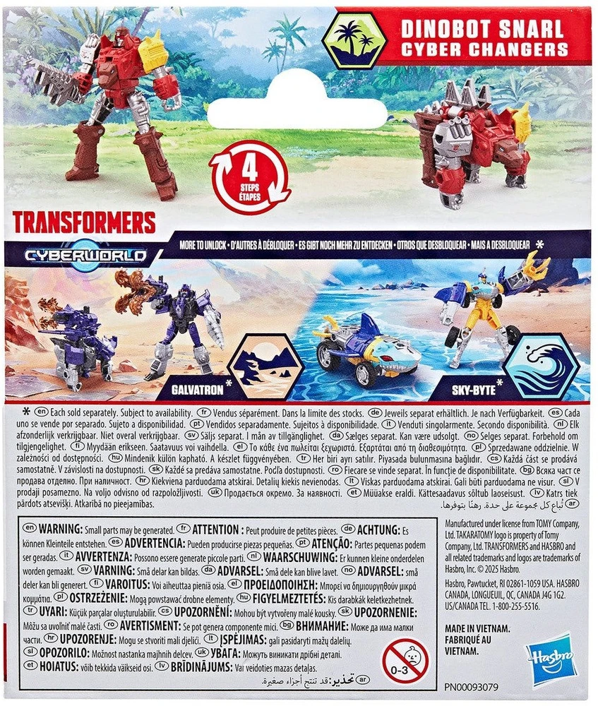 TRANSFORMERS TRANSFORMERIAI Cyberworld Figūrėlė Cyber Changers, 10 cm