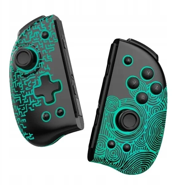 Transmedia FUNLAB Šviečiantis belaidis „Joypad“ pultas „Switch“ – „Zonai“ juodas (HRF1203)