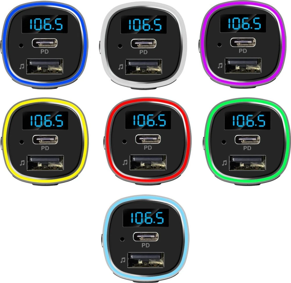 4Smarts Bluetooth FM siųstuvas Media&Assist 2 su daugialypės terpės įvestimi, laisvų rankų funkcija, automobiliniu įkrovikliu