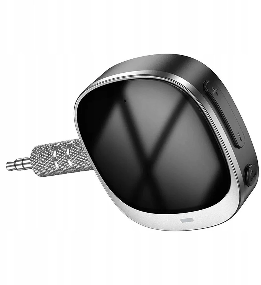 Adapteris AUX „Bluetooth“ lizdas 3,5 mm Hoco su ekranu E80 juodas