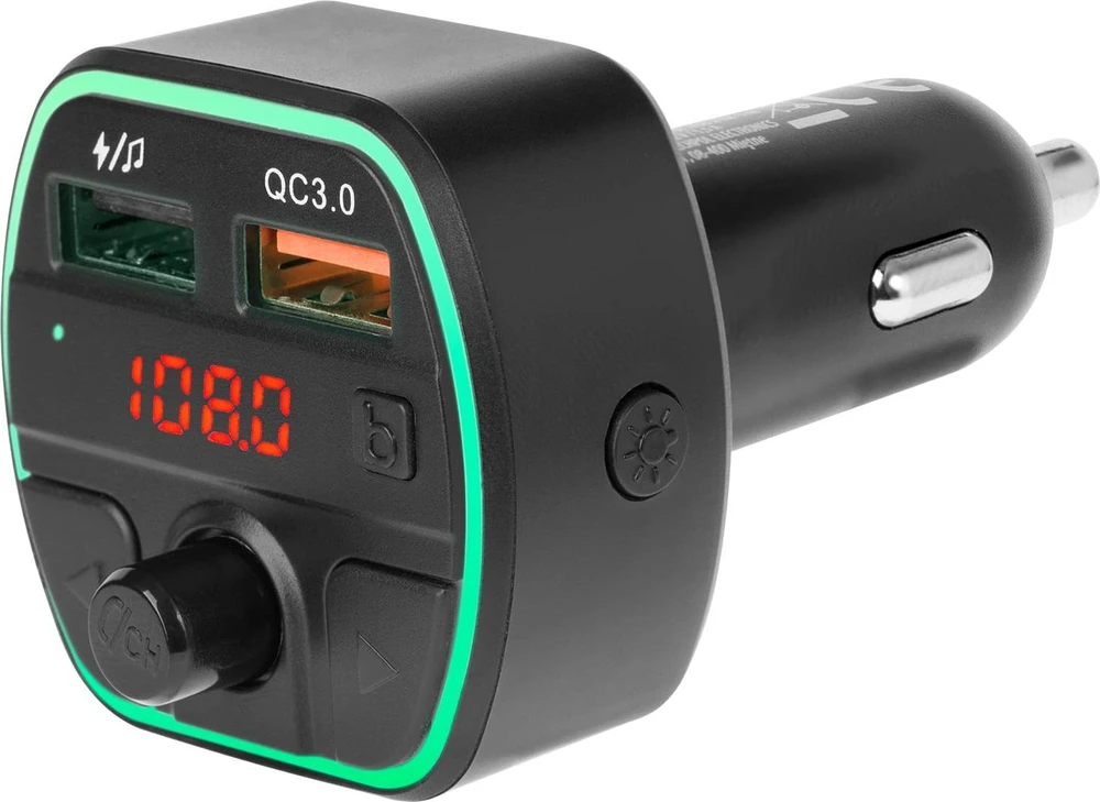 Peiying FM automobilinis siųstuvas su Bluetooth funkcija