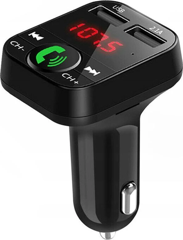 Transmiter „Bluetooth“ automobilio siųstuvas, FM įkroviklis, garso imtuvas, 2x USB, SD, MP3 - E089