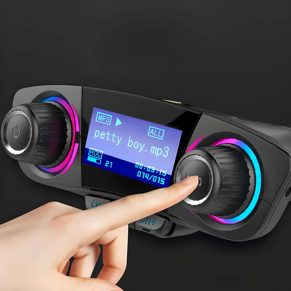 Transmiter FM siųstuvas „Bluetooth 5.0“ USB daugiafunkcis 8in1 -e666