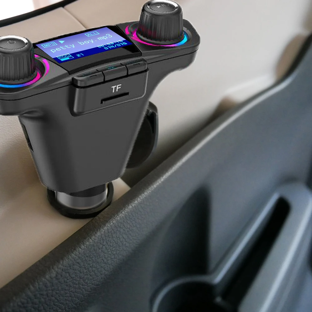 Transmiter FM siųstuvas „Bluetooth 5.0“ USB daugiafunkcis 8in1 -e666