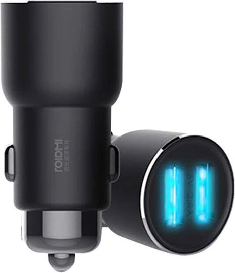 Xiaomi Roidmi 3S USB 2.4A FM moduliatorius - automobilinis įkroviklis, Juodas