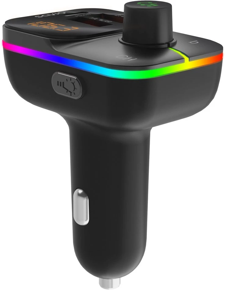 SAVIO TR-18 FM transmitter with Bluetooth and PD charger
