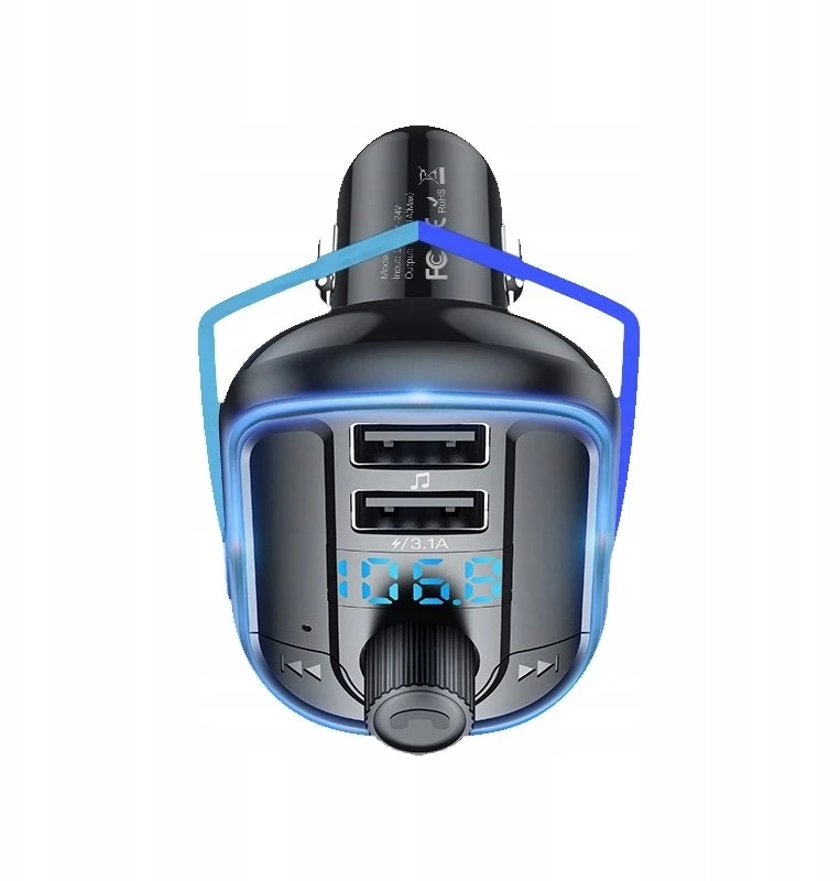 FM siųstuvas Yesido yesido FM modulatorius MP3 grotuvas Bluetooth Y44