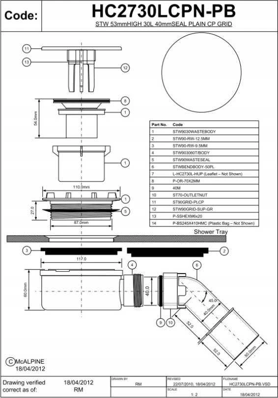 Trap Mc Alpine LOW SAVIVALYBĖS 90MM Juodas Matinis LOW