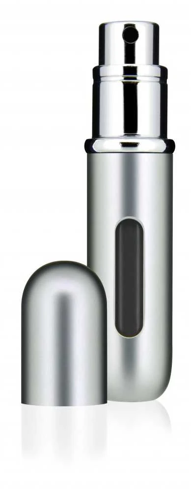 Travalo Classic HD Sidabrinis pildomas kvepalų buteliukas (atomaizeris), 5 ml