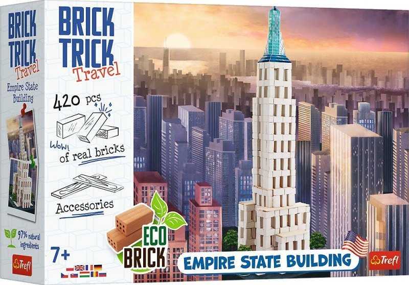 Trefl Rankdarbių rinkinys Empire State Building modelis Brick Trick Travel
