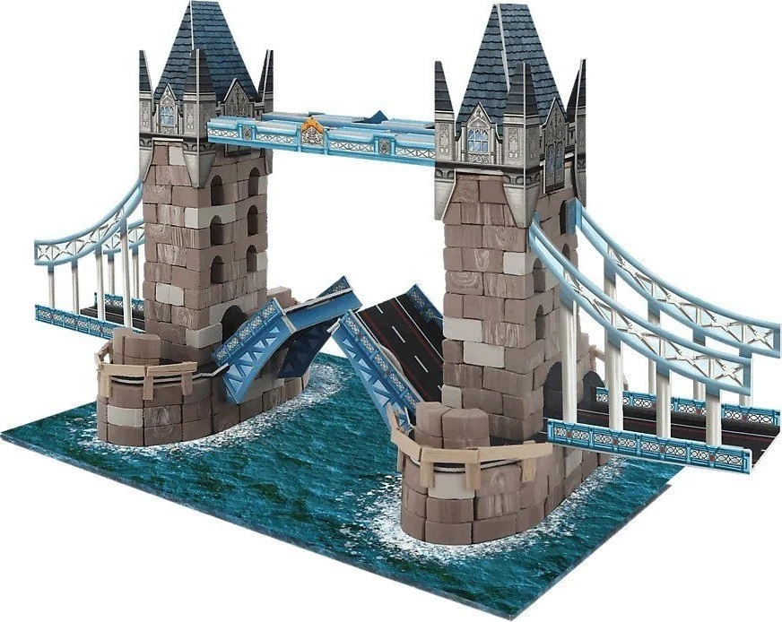 Trefl Rankdarbių rinkinys Brick Trick Tower Bridge su plytomis ir medžiu