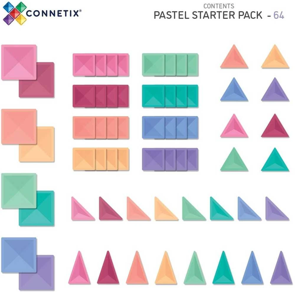 Trefl Connetix Pastelinis STARTER rinkinys 64 dalių