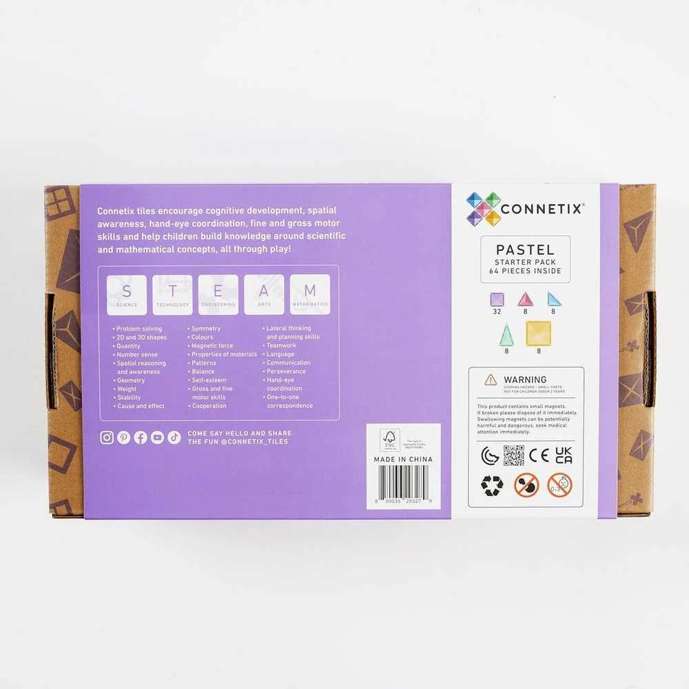 Trefl Connetix Pastelinis STARTER rinkinys 64 dalių