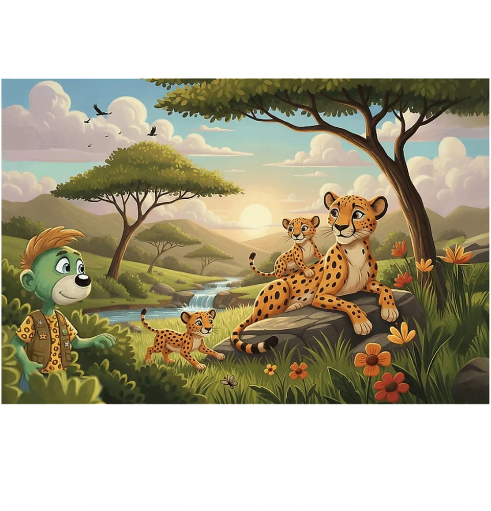 Trefl Dėlionė 100 InspiredByNature Gepardy 16592