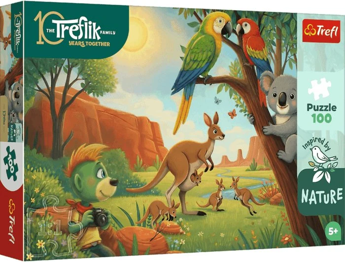 Trefl Dėlionė 100 InspiredByNature Koala i kangury 16594