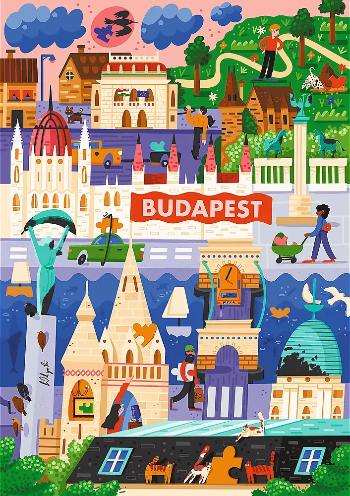 Trefl Dėlionė 1000 vnt. - Budapeštas aprašymas - Prekės nuotrauka