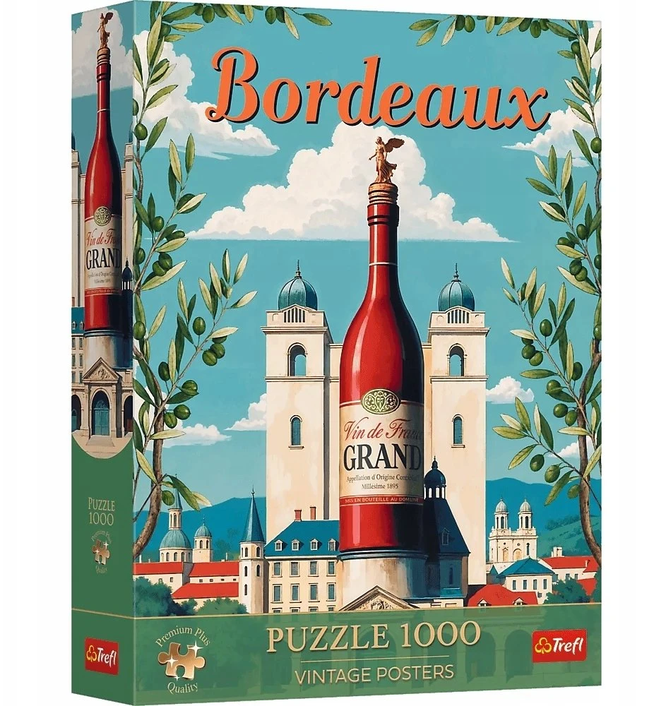 Trefl Dėlionė 1000 PremPlus Vintage Poster Bordo 12135