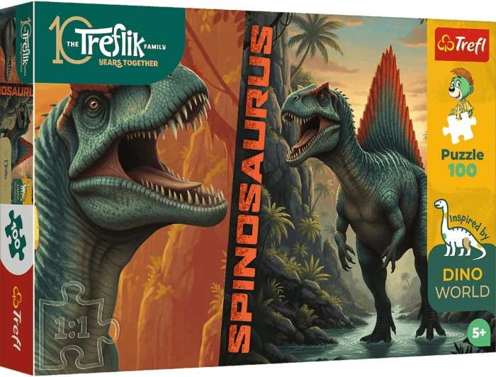 Trefl Dėlionė 100 InspiredByDinoWorld Spinosaurus 16582